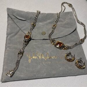 JOHN MEDEIROS JM necklace bracelet earrings set. Nouveau Collection. AMAZING